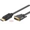 Cablu DisplayPort IN la DVI-D 24+1pin OUT 3m FULL HD contacte aurite