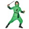 Costum Green Ninja pentru copii 4-6 ani 110 cm