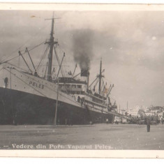 SV * Tulcea * Vedere din PORT * VAPORUL PELES * Foto 1946