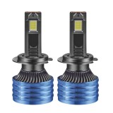 Cumpara ieftin Set 2 LED-uri Auto Techstar&reg; P41, H7, 100w, 16000 Lumeni, 6500K, AUTO, 12-24 Volti, CSP, Canbus, Miez Cupru, Radiator Aluminiu