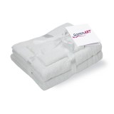 Set prosoape bumbac Somnart, 600gsm, de fata 50x90 cm + de corp 70x140 + de maini 30x50 cm, alb optic