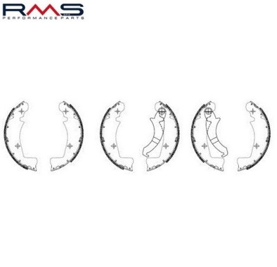 Set saboti frana (ferodo) fata-spate Ape Car P2-P3 (78-85) - MP P501-P601 (78-96) 2T AC 220cc (3 seturi) foto