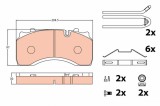 TRW GDB5084 set placute frana,frana disc