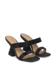 Papuci Alma en Pena, piele naturală, toc 9cm, negru, mărimea 37 EU