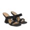 Papuci Alma en Pena, piele naturală, toc 9cm, negru, mărimea 37 EU