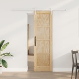 Ușă glisantă vidaXL cu set de accesorii 61x198.5 cm din lemn masiv de pin