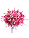 Buchet de Flori Mic Personalizabil cu Plante Uscate (Roz), Eventissimi&reg;