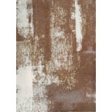 Covor Premium Model DYWAN RUST COPPER, Maro, Bej, Marime 160 x 230 cm, Tesatura Plata, Poliester, Bumbac, Antiderapant, Antialergic, Living, Dormitor,