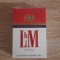 Pachet plin cu tigari LM anii &#039;80 Made in Hungary