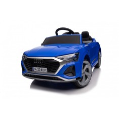 Masinuta electrica copii, Audi SQ8, 70W, 12V, telecomanda, roti moi, scaun tapitat, albastra