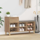 vidaXL Dulap pentru pantofi Stejar Artizanal 102 x 36 x 60 cm 881034