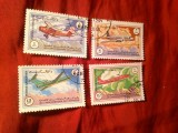 Serie mica Afganistan 1984 - Aviatie , 4 valori stampilate