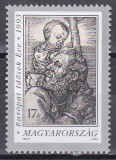 Ungaria 1993 - Anul European al Seniorilor - Tablou de D&uuml;rer, MNH, Nestampilat