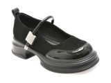 Pantofi GRYXX negri, 5163, din piele intoarsa