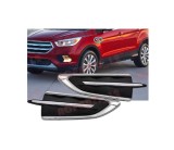 Bandou aripa Ford Kuga, 02.2016-, Escape, 02.2016-, Fata, partea Stanga, cromat/negru, Aftermarket, Rapid