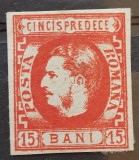 Romania 1869 - Carol l cu Favoriti,Lp.27