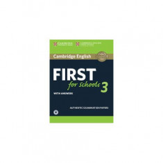 Cambridge English First for Schools 3 Student's Book with Answers with Audio - Paperback brosat - *** - Cambridge