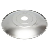Abajur metalic pentru lampa, diametru 30,3 cm, finisaj argintiu