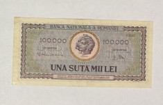 Bancnota Romania 100000 lei 1947 VF