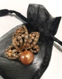 Brosa margea -MARTISOR/placata AUR 18K si Swarovski