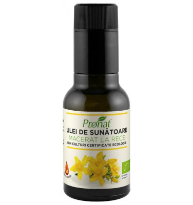 Ulei de Sunatoare Macerat la Rece Bio 100ml Pronat foto