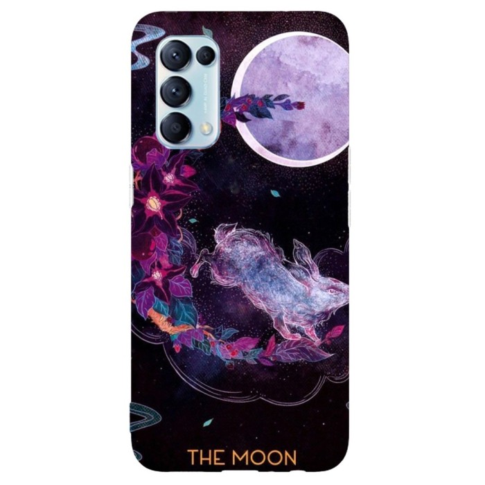 Husa compatibila cu Oppo A15 model Moon Bunny, Silicon, TPU, Viceversa