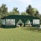vidaXL Cort pentru Petreceri Verde și alb 800 x 400 x 266 cm 42003444