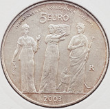102 San Marino 5 euro 2003 Independence, Tolerance, Liberty km 452 argint