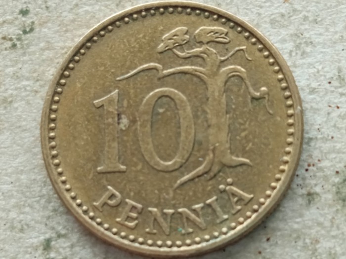 FINLANDA-10 PENNIA 1964