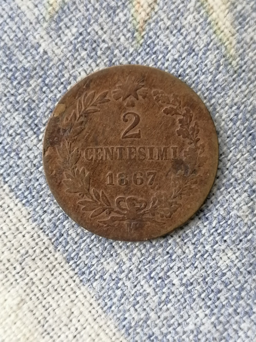 2 Centesimi 1867 M - ITALIA