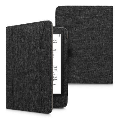Husa kwmobile pentru Amazon Kindle Paperwhite 11, Textil, Gri, 59718.19 foto