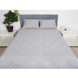 Pilota de vara 180x200 Somnart Belina, microfibra, lavabila la masina, vidata, Gri