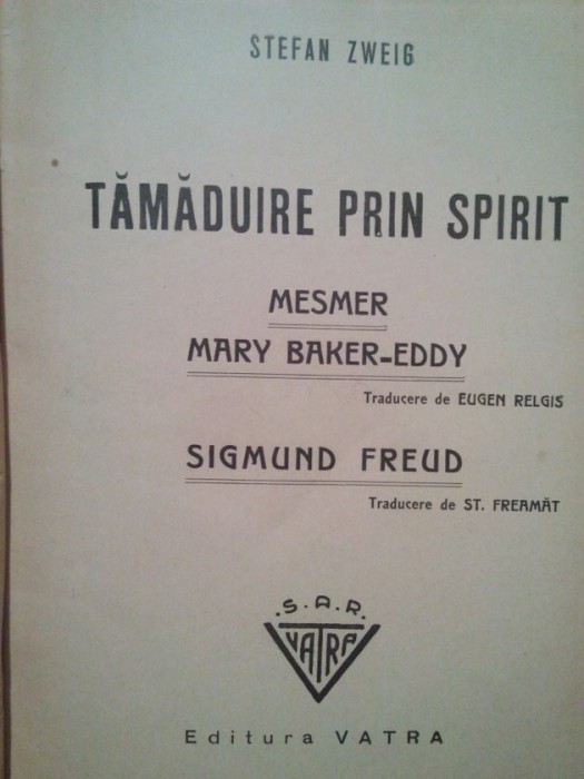 Stefan Zweig - Tamaduire prin spirit
