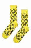 Happy Socks sosete Swirl Sock culoarea galben