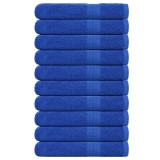 vidaXL Prosoape pentru saună 10 buc Albastru 360 g/m&sup2; 100% bumbac