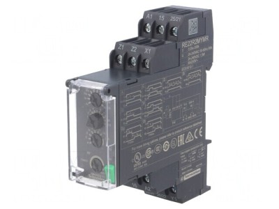 Timer 0,05s-300h DPDT 250VAC 8A Ualim 24-240VAC/DC foto