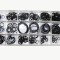 Set agrafe 225 piese sigurante elastice seeger din otel de arc AutoDrive ProParts