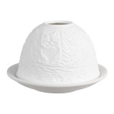 Cumpara ieftin Candela portelan alb Pisicute 12x8 cm