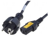 Cablu Alimentare 1,5m 3x0,75mm2 CEE 7/7 la IEC C13 PVC