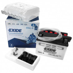 Baterie Moto Exide Conventional Motorbike &amp; Sport Battery 4Ah 50A 12V EB4L-B