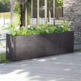 Cumpara ieftin Jardinieră de grădină, gri, 200x50x70 cm, lemn masiv de pin