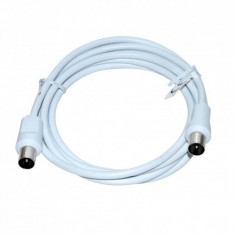Cablu Vakoss TC-A754W Coaxial 2x Male 2m White foto