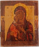 Icoana pe lemn, Fecioara Maria de Feodorov, Feodorovskaya, doc. 30,8x26,2