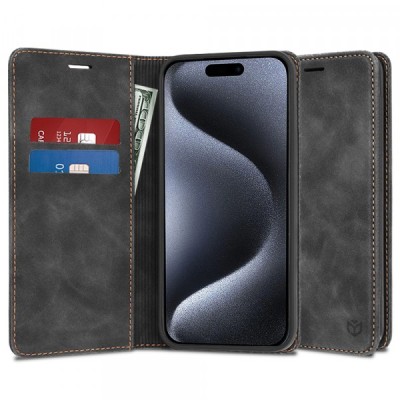 Husa pentru Apple iPhone 15 Pro, Techsuit, Confy, Neagra foto