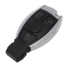 Carcasa cheie Topautochei&reg; pentru Mercedes Benz A B C E S Class W245 W204 W205 W210 W212 W221 W222 CLK cu suport pentru baterie si lamela