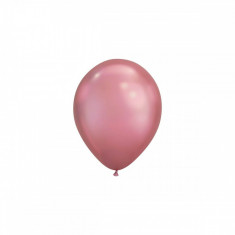 Baloane latex chrome, roz, 33 cm, 5buc foto
