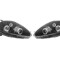 Set faruri Fiat Punto Grande (199) 09.2005-02.2012, partea Stanga+Dreapta, Tuning, Fata, Lampa de parcare pe fibra optica; tip bec H1+H1; manual; neg