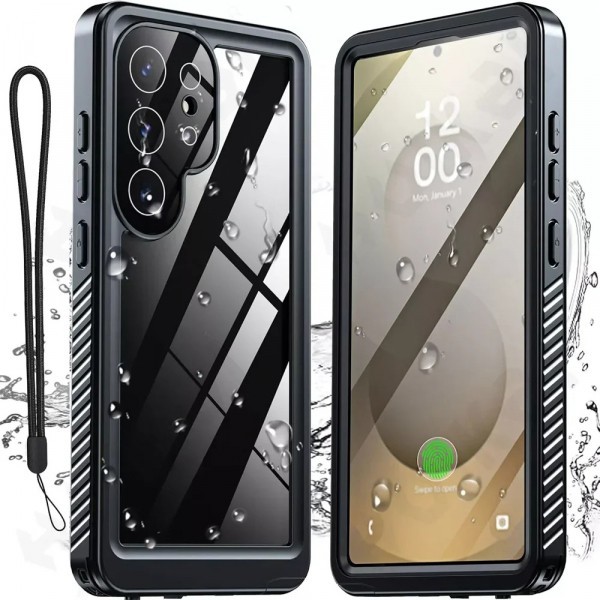 Husa Waterproof pentru Samsung Galaxy S25 Ultra S938, ShellBox, Neagra