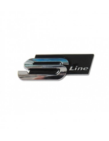 Emblema Audi S line Autoadeziva Neagra