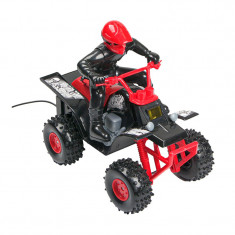 Vehicul cu telecomanda Racing Hero, 4 x AA, plastic, 120 cm, Rosu/Negru foto